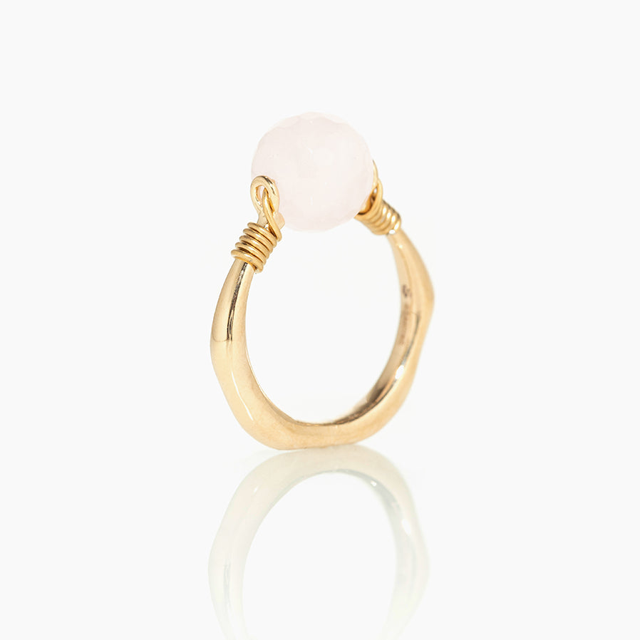 Bague Lunaris Quartz rose